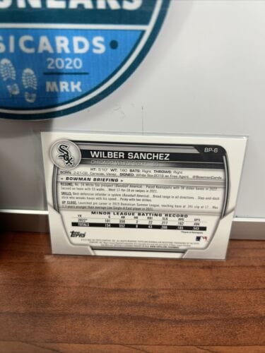 Cheap Sneaks Footwear/Sports Cards Baseball Card Wilber Sanchez 2023 Bowman 1st Prospect Baseball Card #BP-6 Lot(2) Whi