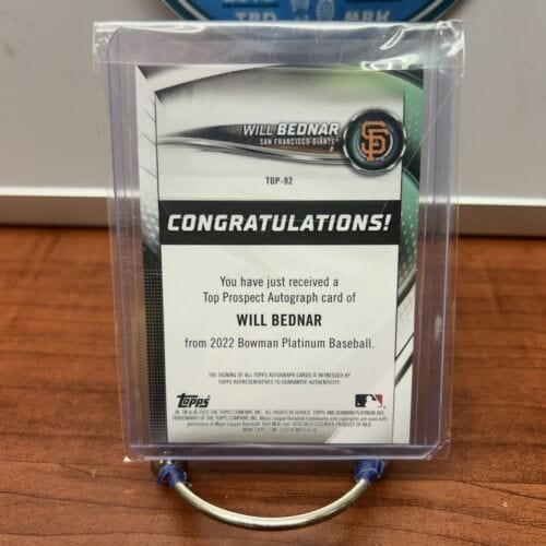 Cheap Sneaks Footwear/Sports Cards Baseball Card WILL BEDNAR 2022 Bowman Platinum Top Prospects Rookie AUTO San Francis