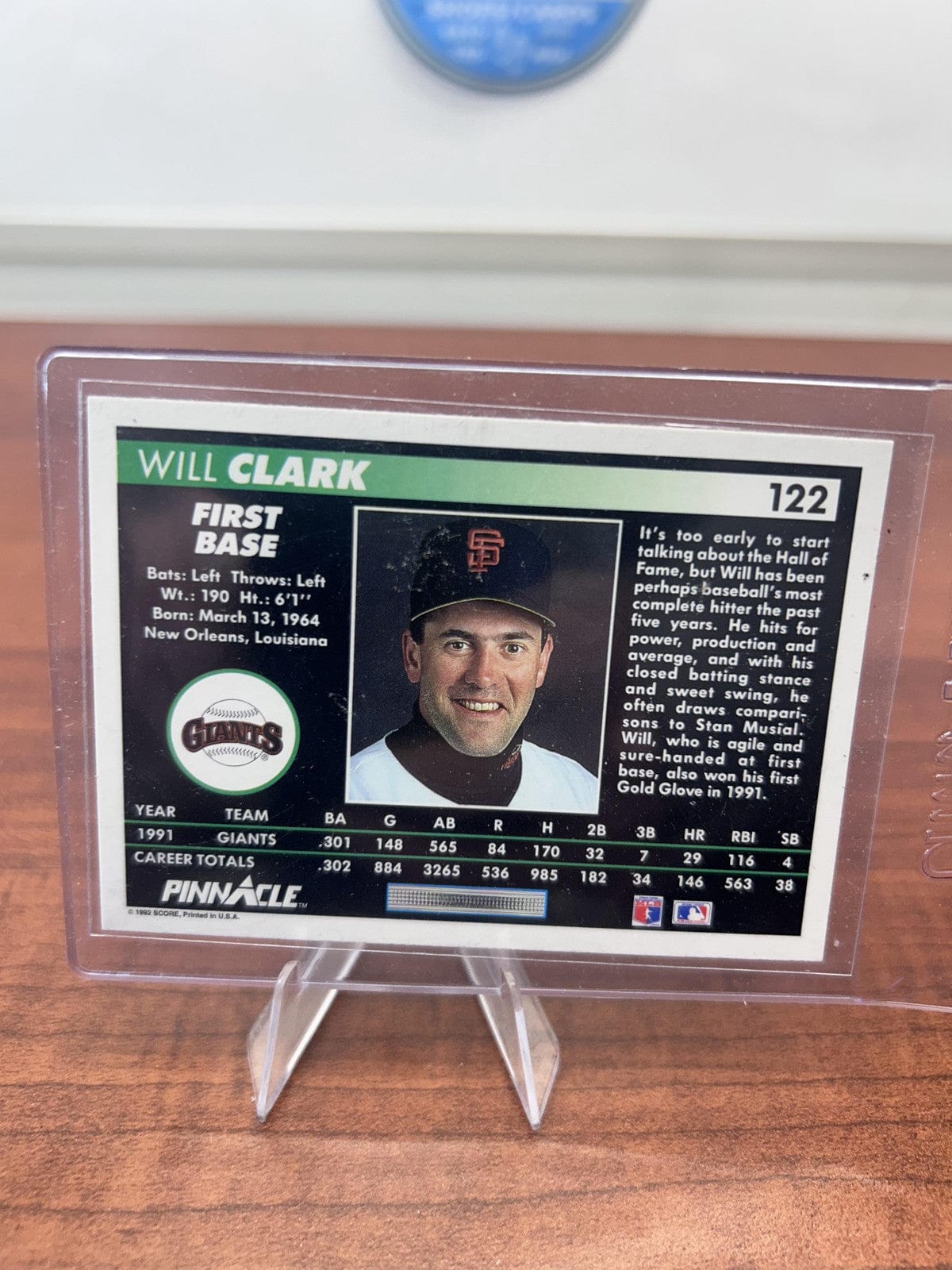 Cheap Sneaks Footwear/Sports Cards Baseball Card Will Clark 1992 Pinnacle #122 San Francisco Giants