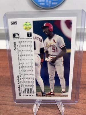 Cheap Sneaks Footwear/Sports Cards Baseball Card Willie McGee 1990 Upper Deck #505 St. Louis Cardinals