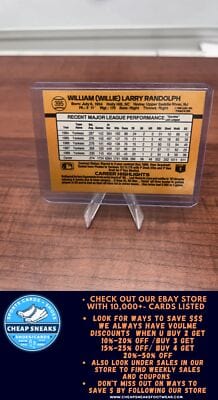 Cheap Sneaks Footwear/Sports Cards Baseball Card Willie Randolph 1989 Donruss #395 New York Yankees