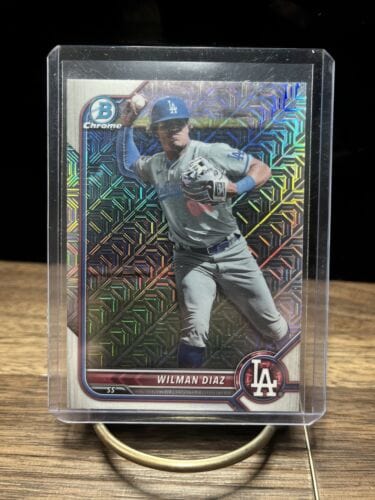 Cheap Sneaks Footwear/Sports Cards Baseball Card Wilman Diaz Bowman Chrome Mojo Prospect 🔥🔥🔥🔥🔥