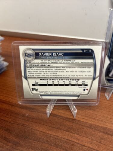 Cheap Sneaks Footwear/Sports Cards Baseball Card Xavier Isaac 2023 Bowman 1st Prospect Base Card( X5) BP-145 Tampa Bay