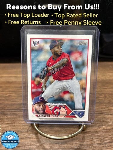 Cheap Sneaks Footwear/Sports Cards Baseball Card Xzavion Curry 2023 Topps Series 2 Cleveland Guardians Rookie Baseball