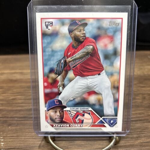 Cheap Sneaks Footwear/Sports Cards Baseball Card Xzavion Curry 2023 Topps Series 2 Cleveland Guardians Rookie Baseball