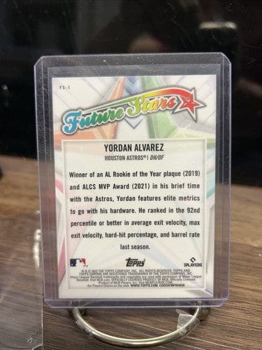Cheap Sneaks Footwear/Sports Cards Baseball Card Yordan Alvarez 2022 Topps Chrome Baseball “Future Stars” HOUSTON A