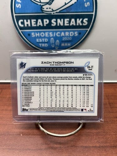 Cheap Sneaks Footwear/Sports Cards Baseball Card Zach Thompson 2022 Topps Chrome #RA-ZT Auto Rookie SP Marlins Have 2 B