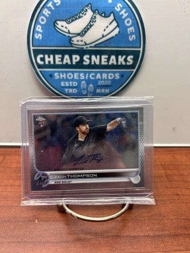 Cheap Sneaks Footwear/Sports Cards Baseball Card Zach Thompson 2022 Topps Chrome #RA-ZT Auto Rookie SP Marlins Have 2 B