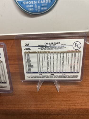 Cheap Sneaks Footwear/Sports Cards Baseball Card Zack Greinke 2024 Topps Chrome Purple Logofractor /250, Blue Refractor