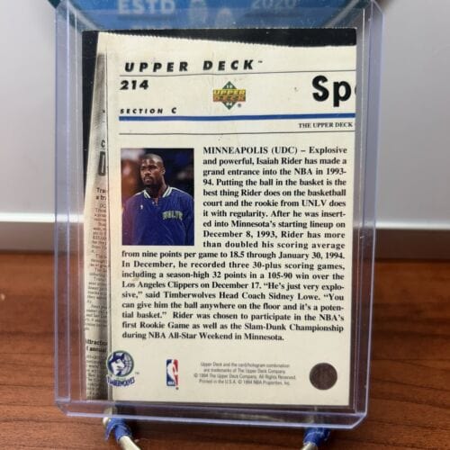 Cheap Sneaks Footwear/Sports Cards Basketball 1993-94 Upper Deck Special Edition Team Headlines Isaiah Rider #214 Ro
