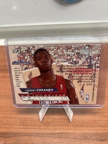 Cheap Sneaks Footwear/Sports Cards Basketball Card 1993-94 Fleer Ultra Calbert Cheaney Rookie RC #193 Washington Bullets