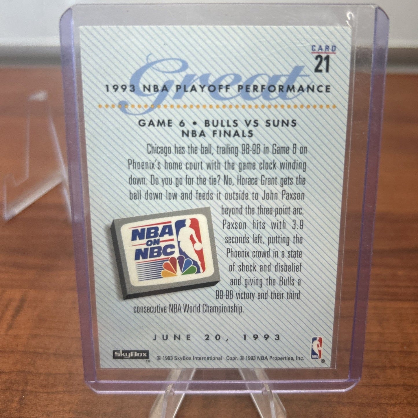 Cheap Sneaks Footwear/Sports Cards Basketball Card 1993 Skybox Basketball Card John Paxson Bulls Vs Suns #21