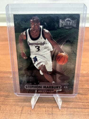 Cheap Sneaks Footwear/Sports Cards Basketball Card 1997-98 Skybox Metal Universe Stephon Marbury #55 Minnesota Timberwolv