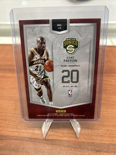 Cheap Sneaks Footwear/Sports Cards Basketball Card 2015-16 ELITE SERIES # 13 GARY PAYTON , SONICS
