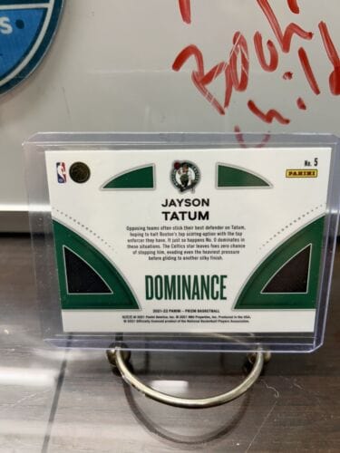 Cheap Sneaks Footwear/Sports Cards Basketball Card 2021-22 Panini Prizm Jayson Tatum Dominance Insert #5 Boston Celtics