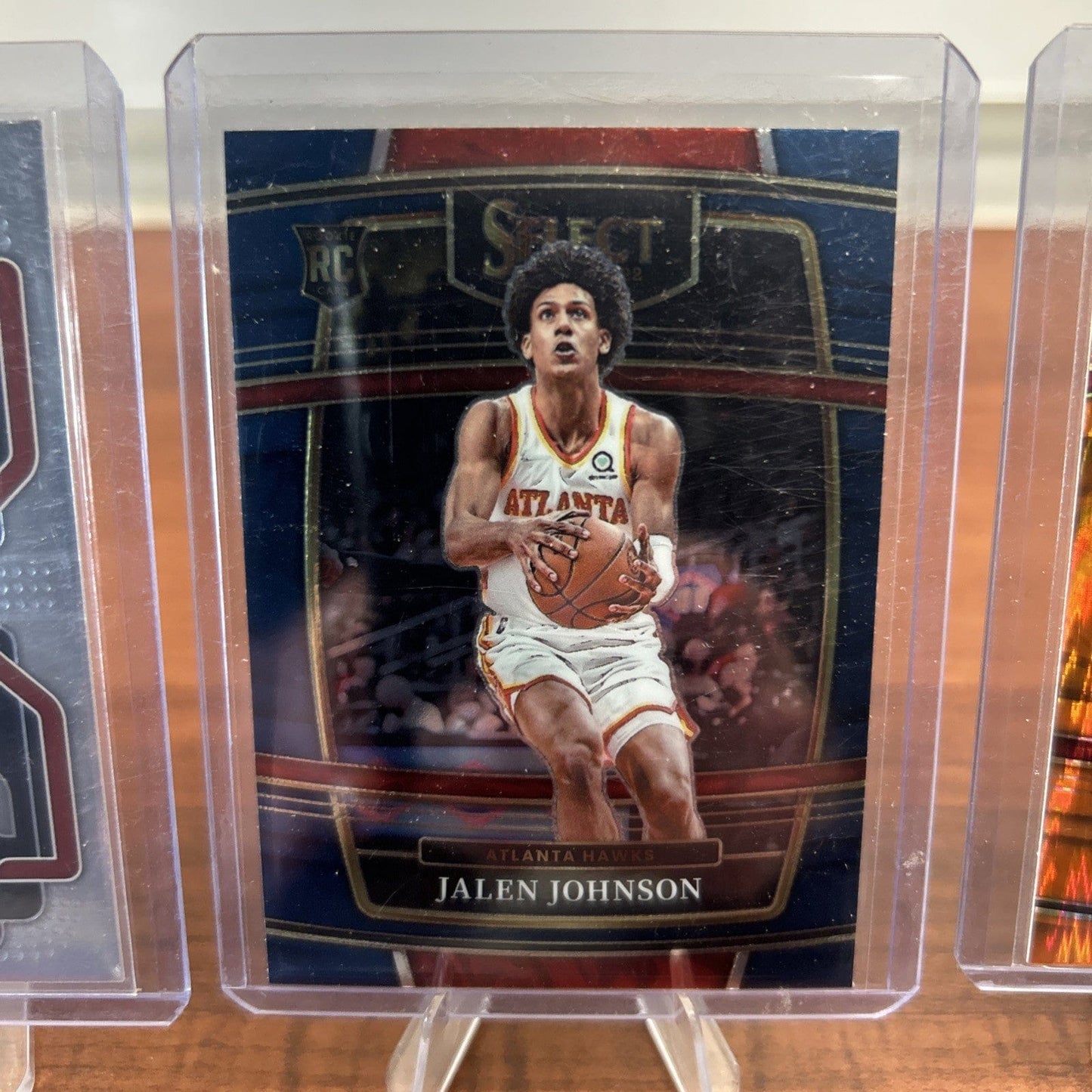Cheap Sneaks Footwear/Sports Cards Basketball Card 2021-22 Panini Select Concourse Orange Shock Prizm #17 Jalen Johnson (