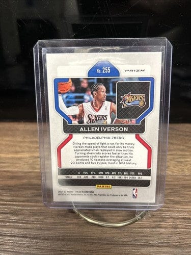Cheap Sneaks Footwear/Sports Cards Basketball Card 2022 Panini Prizm Basketball Allen Iverson Green Prizm #255 Philadelph