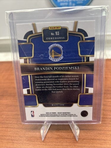 Cheap Sneaks Footwear/Sports Cards Basketball Card 2023-24 Panini Select Brandin Podziemski Concourse Rookie RC Warriors
