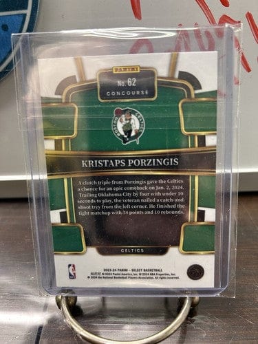 Cheap Sneaks Footwear/Sports Cards Basketball Card 2023-24 Select Basketball Kristaps Porzingis Blue Prizm Concourse #62