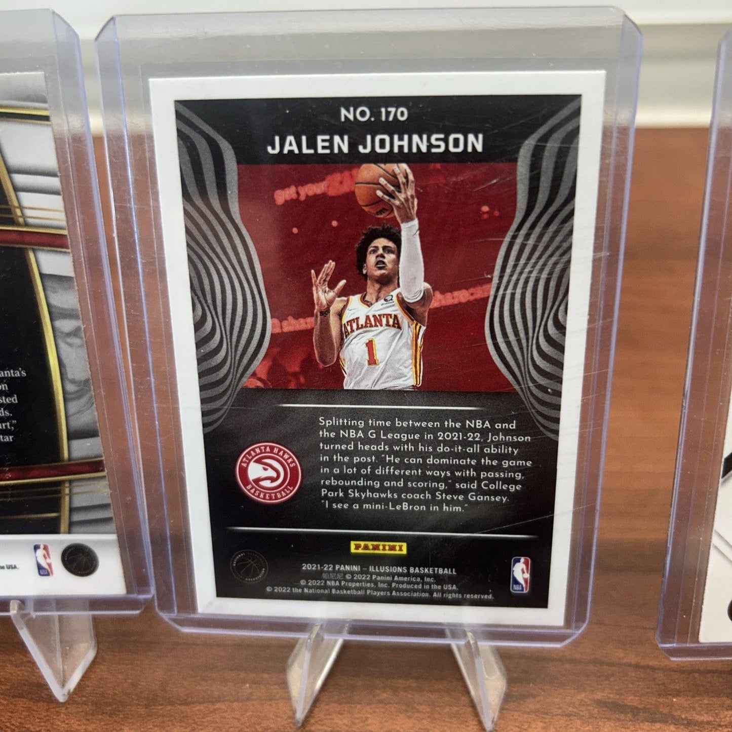 Cheap Sneaks Footwear/Sports Cards Basketball Card Atlanta Hawks Lot 2021 Panini Iillisuions Jalen Johnson RC, Martin pri