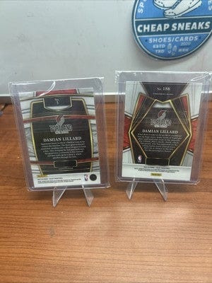 Cheap Sneaks Footwear/Sports Cards Basketball Card Bo Naylor, O Gonzalez, J Ramirez, Bibee, Bieber 2021-22 Panini Select Damian Lillard Concourse Retail Blue #3 Trail Bl