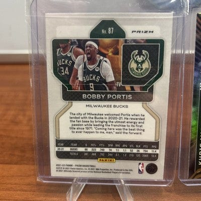 Cheap Sneaks Footwear/Sports Cards Basketball Card Bobby Portis 2021-22 Prizm Basketball Red White Blue Prizm #87 Milwauk