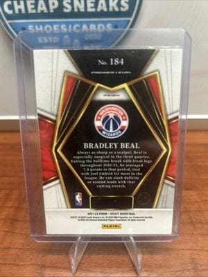 Cheap Sneaks Footwear/Sports Cards Basketball Card Bradley Beal 2021-22 Panini Select Prizm #184 PREMIER LEVEL BLUE Prizm