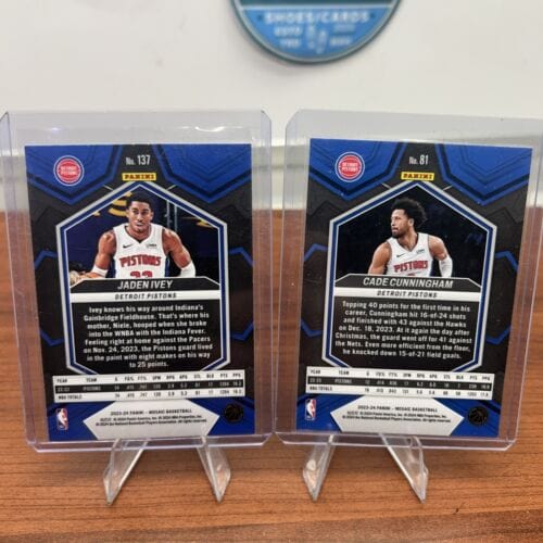 Cheap Sneaks Footwear/Sports Cards Basketball Card Cade Cunningham /Jaden Ivey Detroit Pistons Lot 2024 Panini Mosaic #13