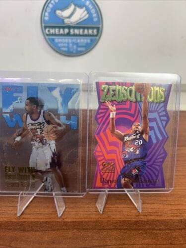 Cheap Sneaks Footwear/Sports Cards Basketball Card Damon Stoudamire Lot Toronto Raptor 96-97 Fleet Ultra/1997 Hoops Fly W
