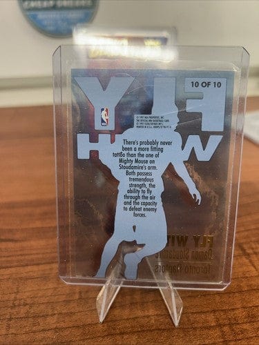 Cheap Sneaks Footwear/Sports Cards Basketball Card Damon Stoudamire Lot Toronto Raptor 96-97 Fleet Ultra/1997 Hoops Fly W