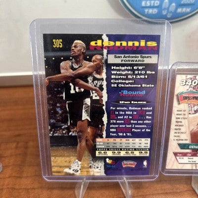 Cheap Sneaks Footwear/Sports Cards Basketball Card Dennis Rodman 93/94 Fleet Ultra#340 /Topps Stadium Club #305 Spurs
