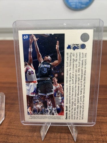 Cheap Sneaks Footwear/Sports Cards Basketball Card Dennis Scott 1993 Upper Deck Basketball Pro View #69 Orlando Magic