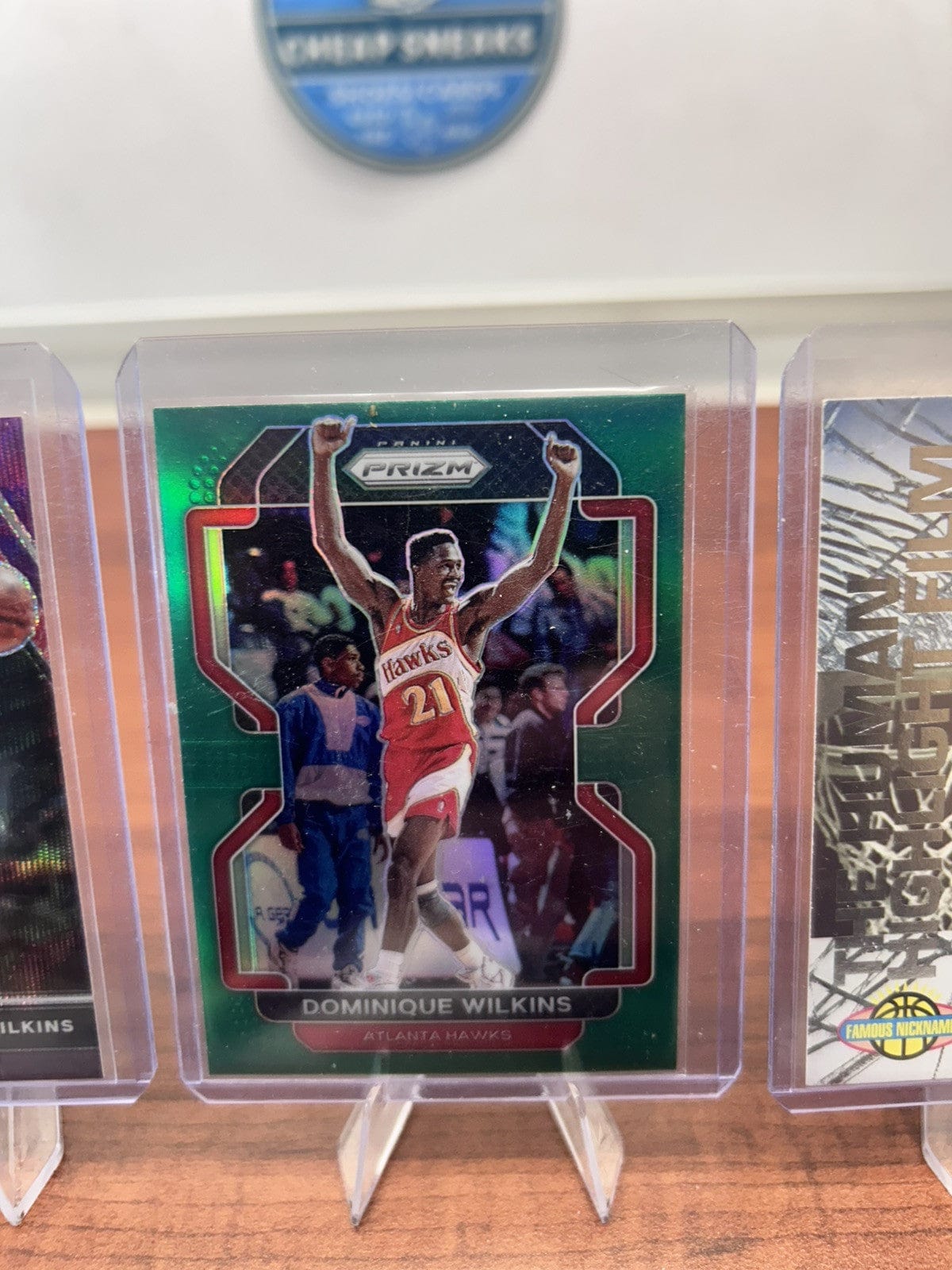 Cheap Sneaks Footwear/Sports Cards Basketball Card Dominique Wilkins Lot Hawks 2022 Panini SC, 21 Prizm DP Purple ,21 Gr