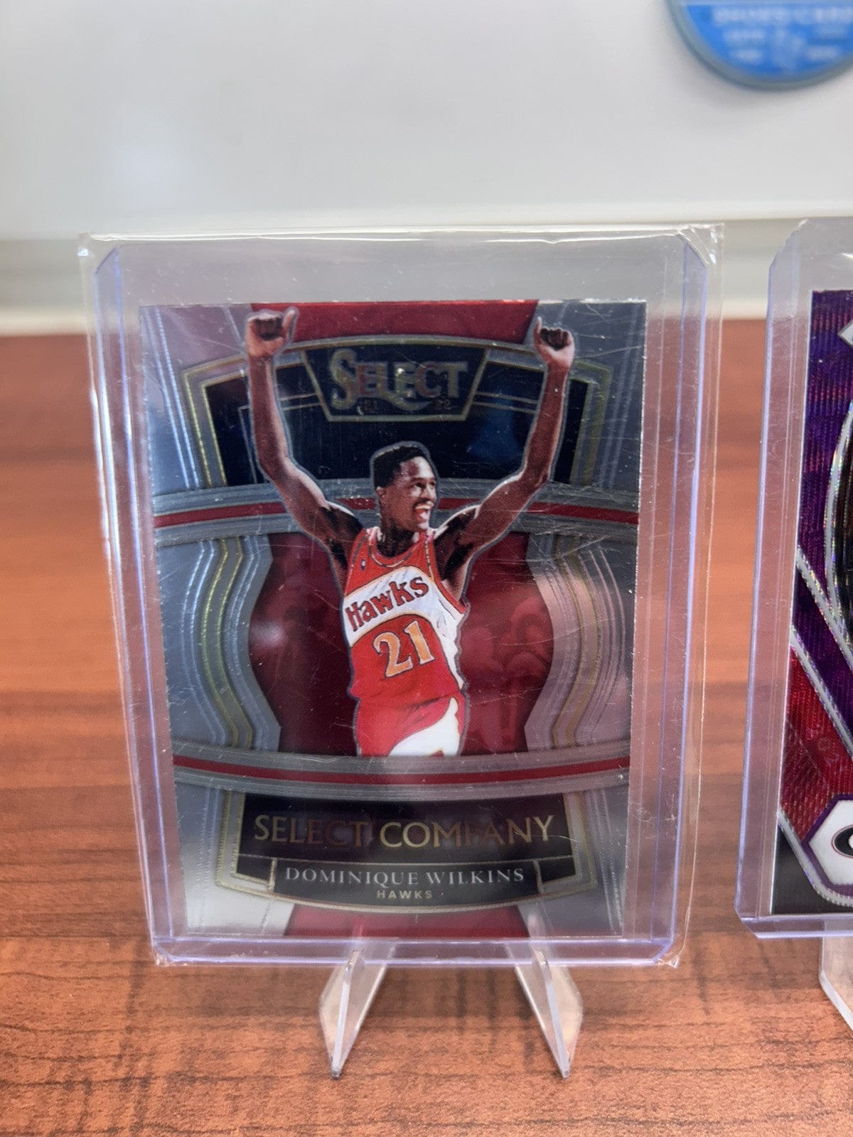 Cheap Sneaks Footwear/Sports Cards Basketball Card Dominique Wilkins Lot Hawks 2022 Panini SC, 21 Prizm DP Purple ,21 Gr