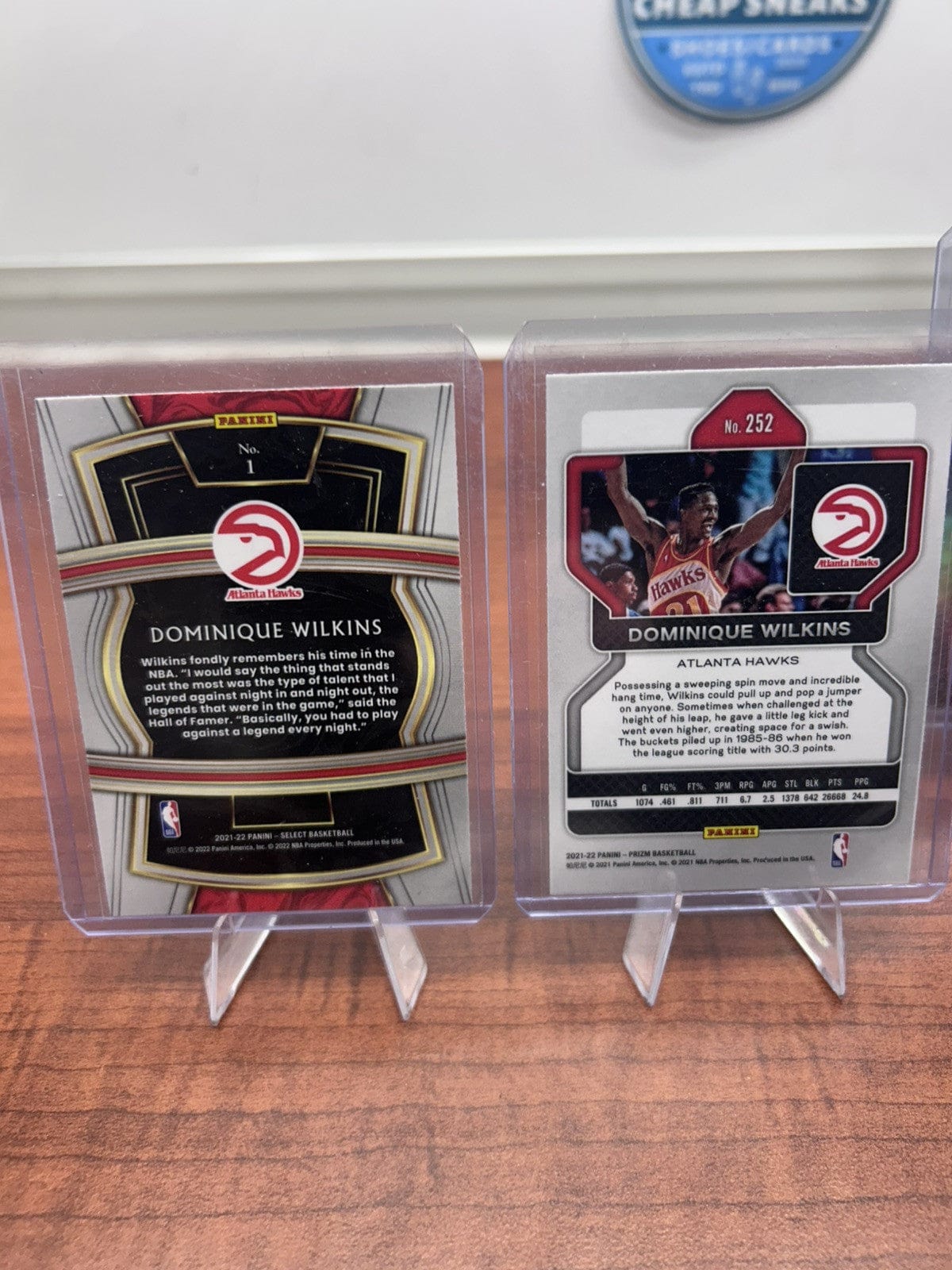 Cheap Sneaks Footwear/Sports Cards Basketball Card Dominique Wilkins Lot Of 4 Atlanta Hawks 2022 Panini Select Company,21