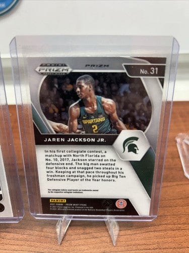 Cheap Sneaks Footwear/Sports Cards Basketball Card Jaren Jackson Jr. 2021-22 Panini Slv Prizm #35 + 21-22 Select Prizm Or