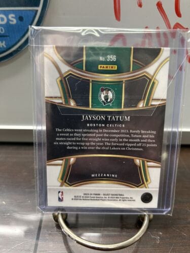 Cheap Sneaks Footwear/Sports Cards Basketball Card JAYSON TATUM 2023-24 Panini Select SILVER Prizm MEZZANINE Level #356 C