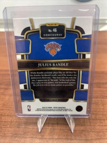 Cheap Sneaks Footwear/Sports Cards Basketball Card Julius Randle 2023-24 Panini Select #46 Blue New York Knicks