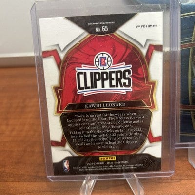 Cheap Sneaks Footwear/Sports Cards Basketball Card Kawhi Leonard 2022-23 Panini Select Concourse Blue Silver Prizm #65 Cl