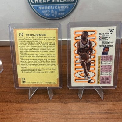 Cheap Sneaks Footwear/Sports Cards Basketball Card Kevin Johnson 1991 Fleer Basketball All-Star Team #210 NBA Phoenix Sun
