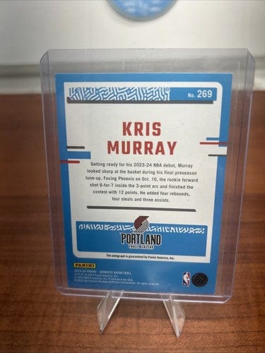 Cheap Sneaks Footwear/Sports Cards Basketball Card Kris Murray 2023-24 Panini Donruss Rated Rookie Halo Laser Auto Mlm /
