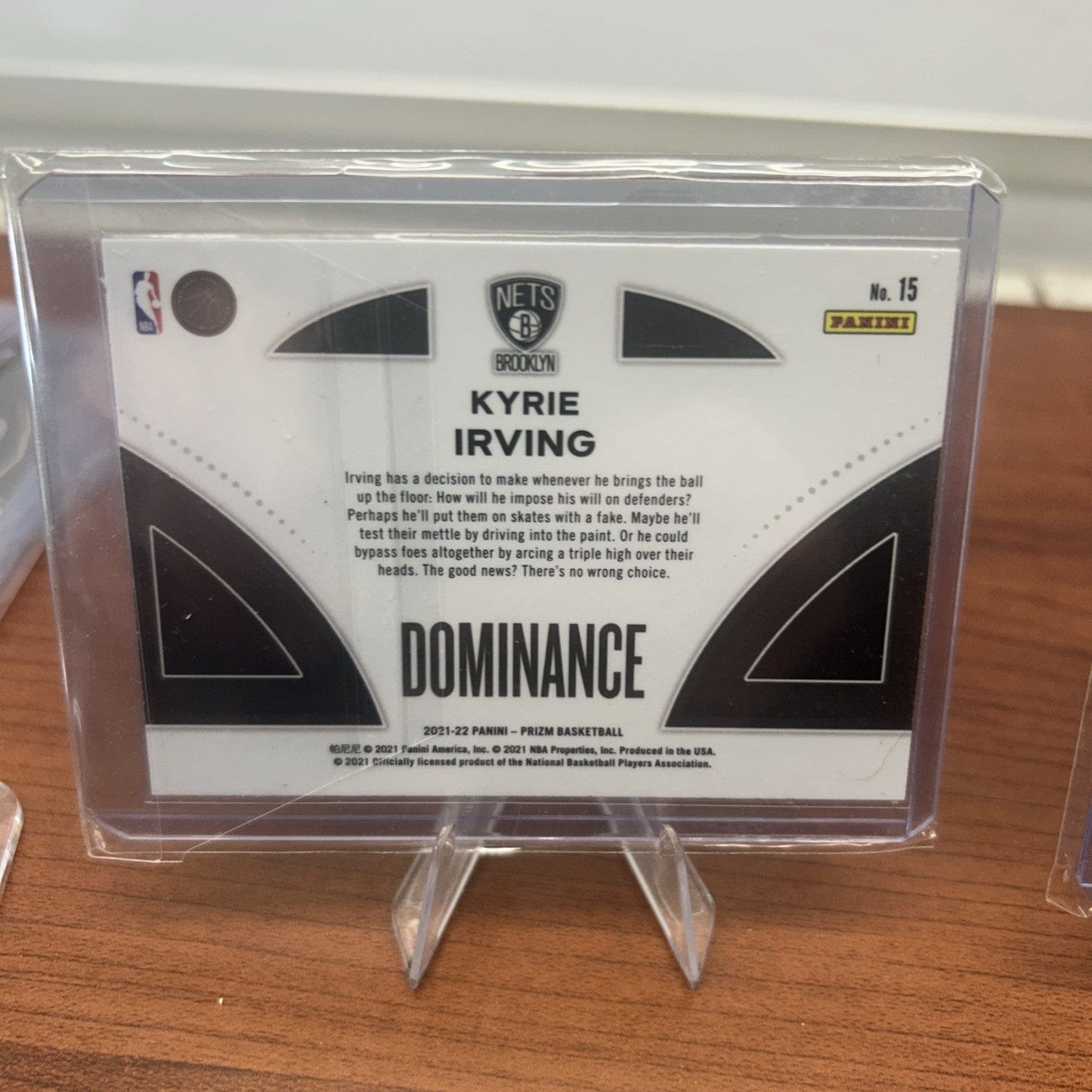 Cheap Sneaks Footwear/Sports Cards Basketball Card Kyrie Irving 2021-22 Panini Prizm Dominance #15 Nets/Blue Devils + Bon