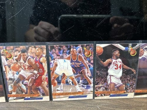 Cheap Sneaks Footwear/Sports Cards Basketball Card New York Nicks Lot (7) 1993-1994 Fleer Ultra Rivers, Oakley,Harper,Mas