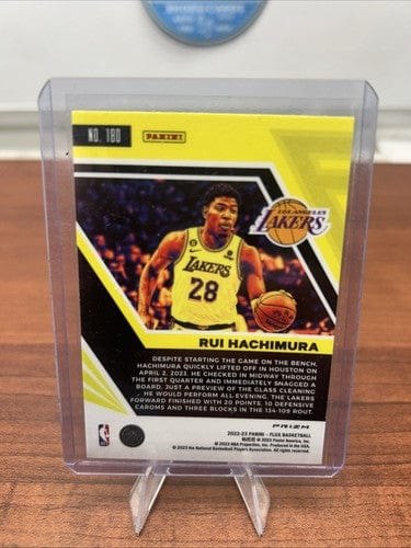 Cheap Sneaks Footwear/Sports Cards Basketball Card Rui Hachimura 2022-23 Panini Flux Silver Prizm #180 Los Angeles Lakers