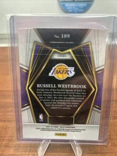Cheap Sneaks Footwear/Sports Cards Basketball Card Russell Westbrook 2021-22 Panini Select Premier Level Prizm SP Lakers