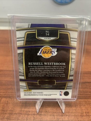 Cheap Sneaks Footwear/Sports Cards Basketball Card Russell Westbrook 2022 Panini Select Tri Color Green White Purple Lake