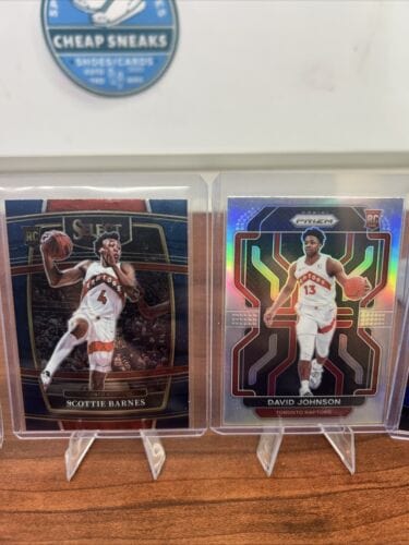 Cheap Sneaks Footwear/Sports Cards Basketball Card Toronto Raptor 5 Card NBA Lot Scottie Barnes RC 22 Panini Select, Grad