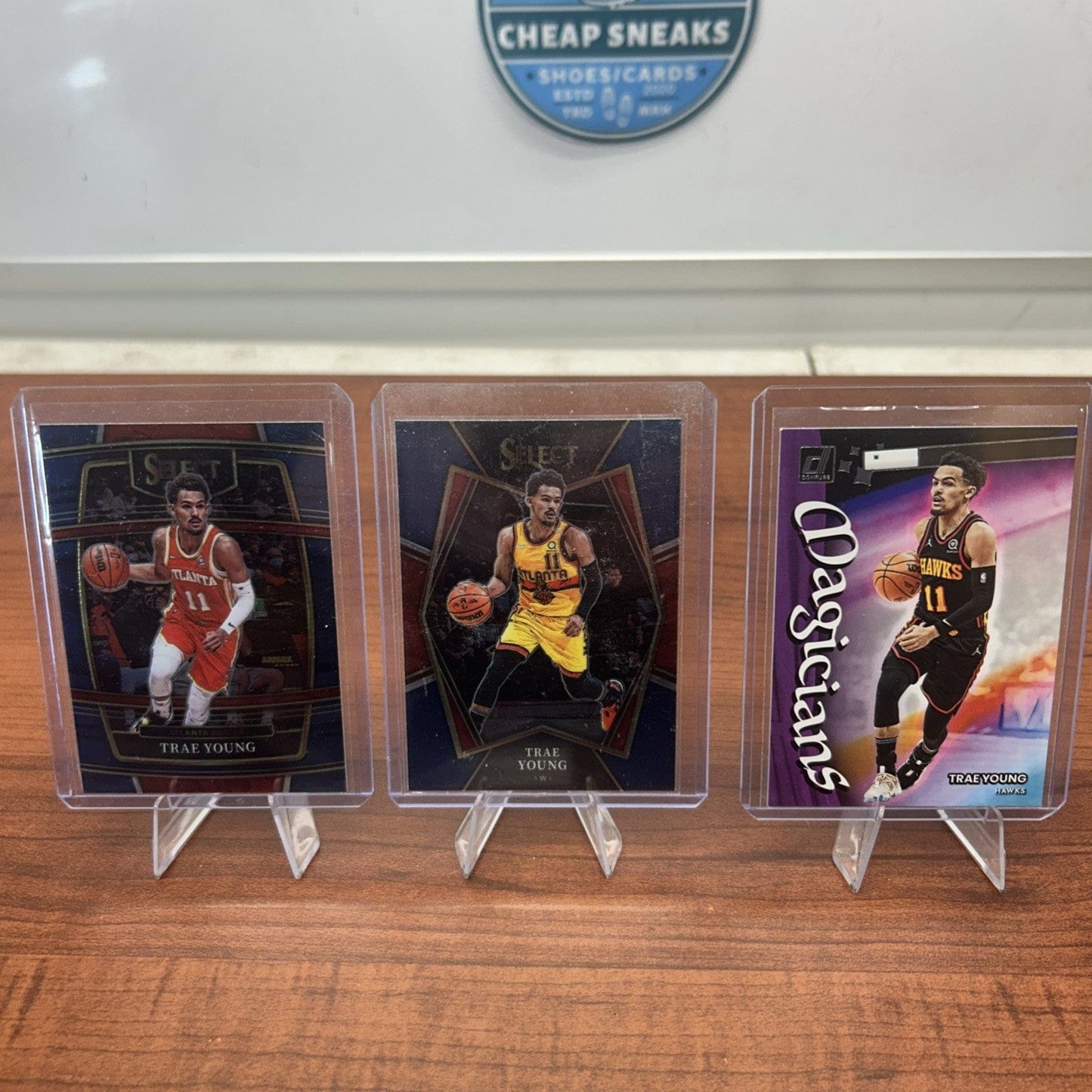 Cheap Sneaks Footwear/Sports Cards Basketball Card Trae Young 2021-22 Panini Select Basketball Blue #26 Hawks Lot+22 Sele