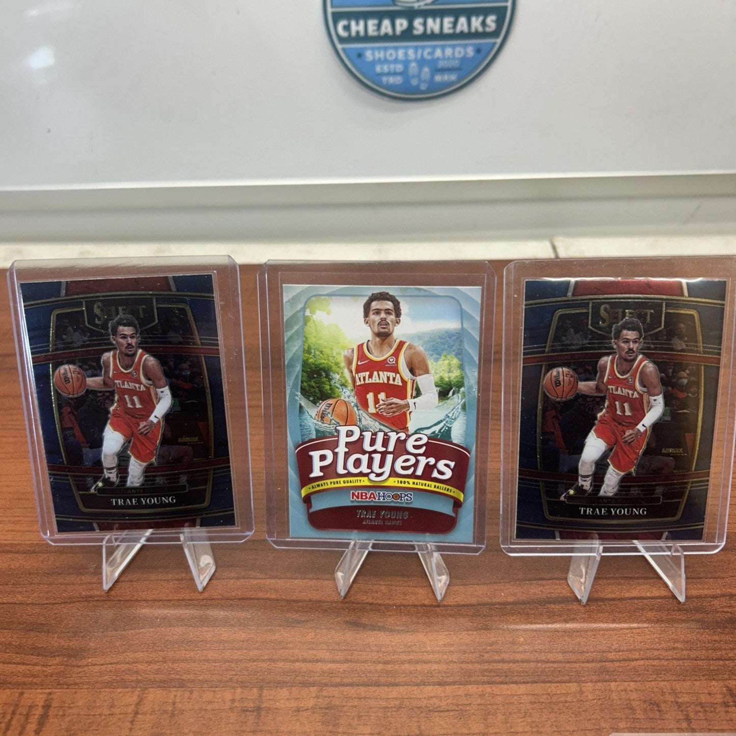 Cheap Sneaks Footwear/Sports Cards Basketball Card Trae Young 2021-22 Panini Select Basketball Blue #26 Hawks Lot+22 Sele