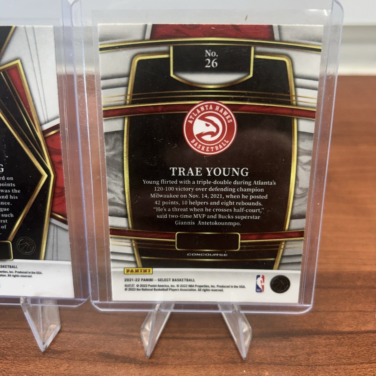 Cheap Sneaks Footwear/Sports Cards Basketball Card Trae Young 2021-22 Panini Select Premier Blue Shimmer Prizm #131+Bonu